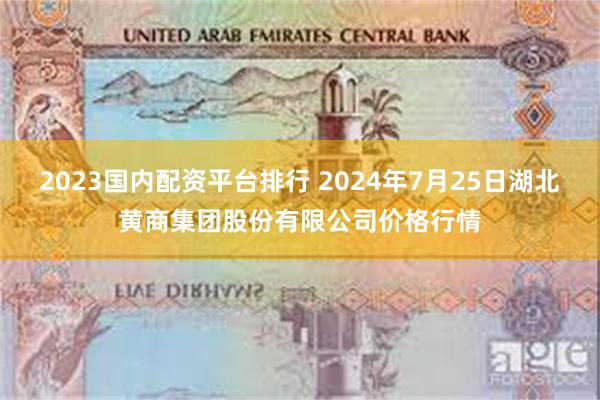 2023国内配资平台排行 2024年7月25日湖北黄商集团股份有限公司价格行情