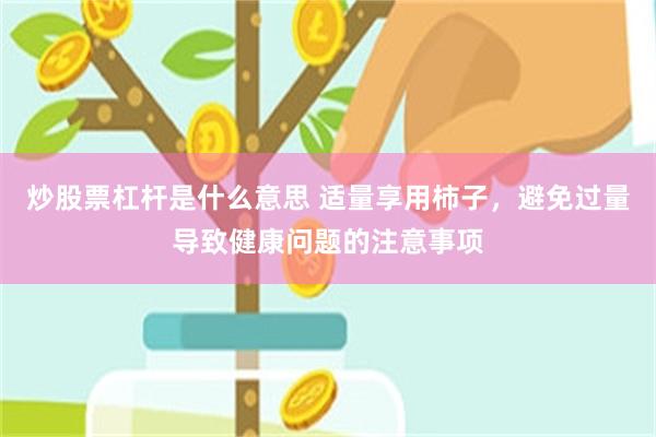 炒股票杠杆是什么意思 适量享用柿子，避免过量导致健康问题的注意事项